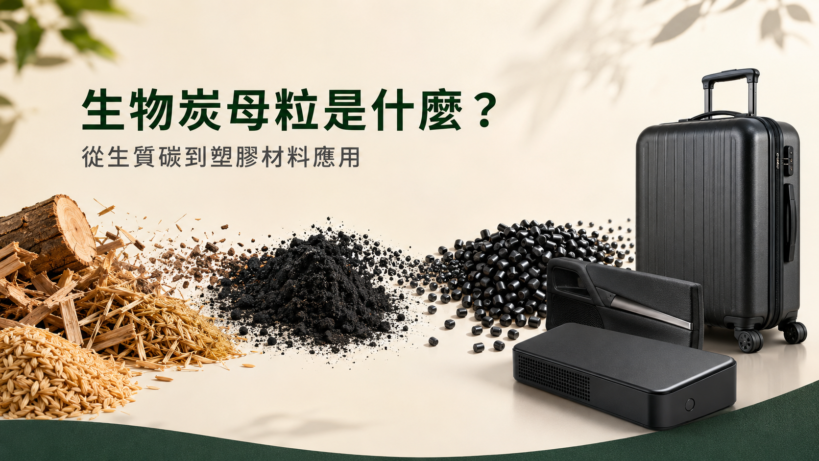 生物炭母粒是什麼?從生質碳到塑膠材料應用 生物炭母粒從生質碳到塑膠材料應用